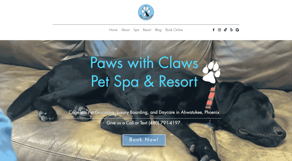 Paws with Claws Pet Spa & Resort
